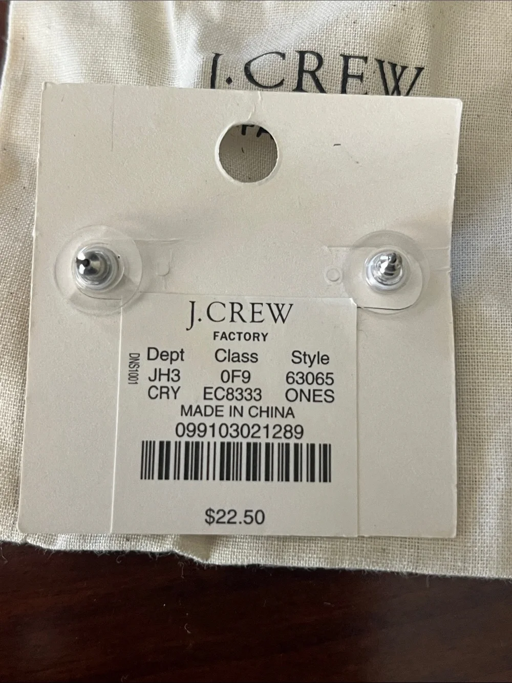 J. Crew Silver Floral Crystal Stud Earrings